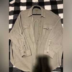 American Eagle Aerie Waffle Button up